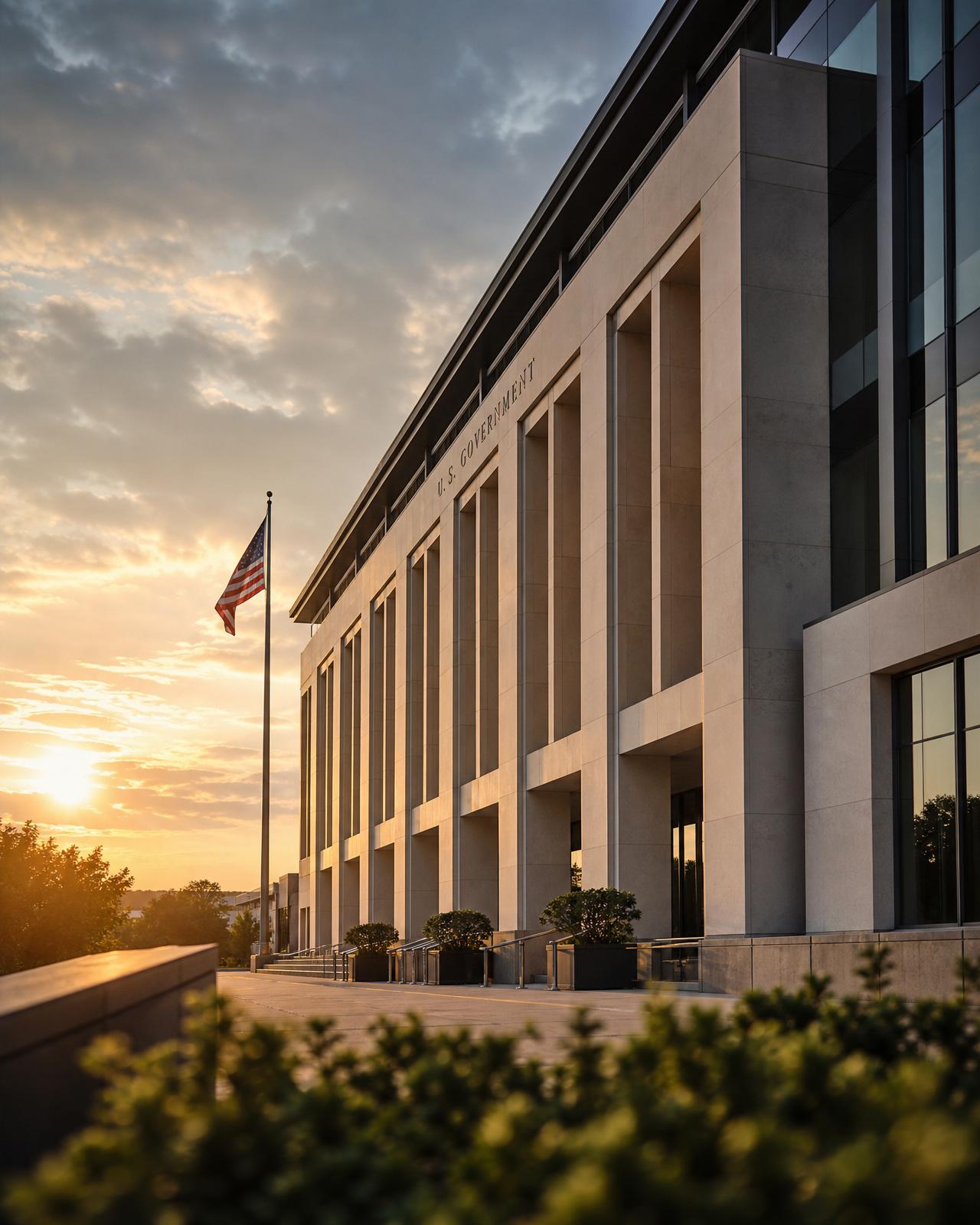 U.S. Capitol dome at twilight representing federal contracting leadership